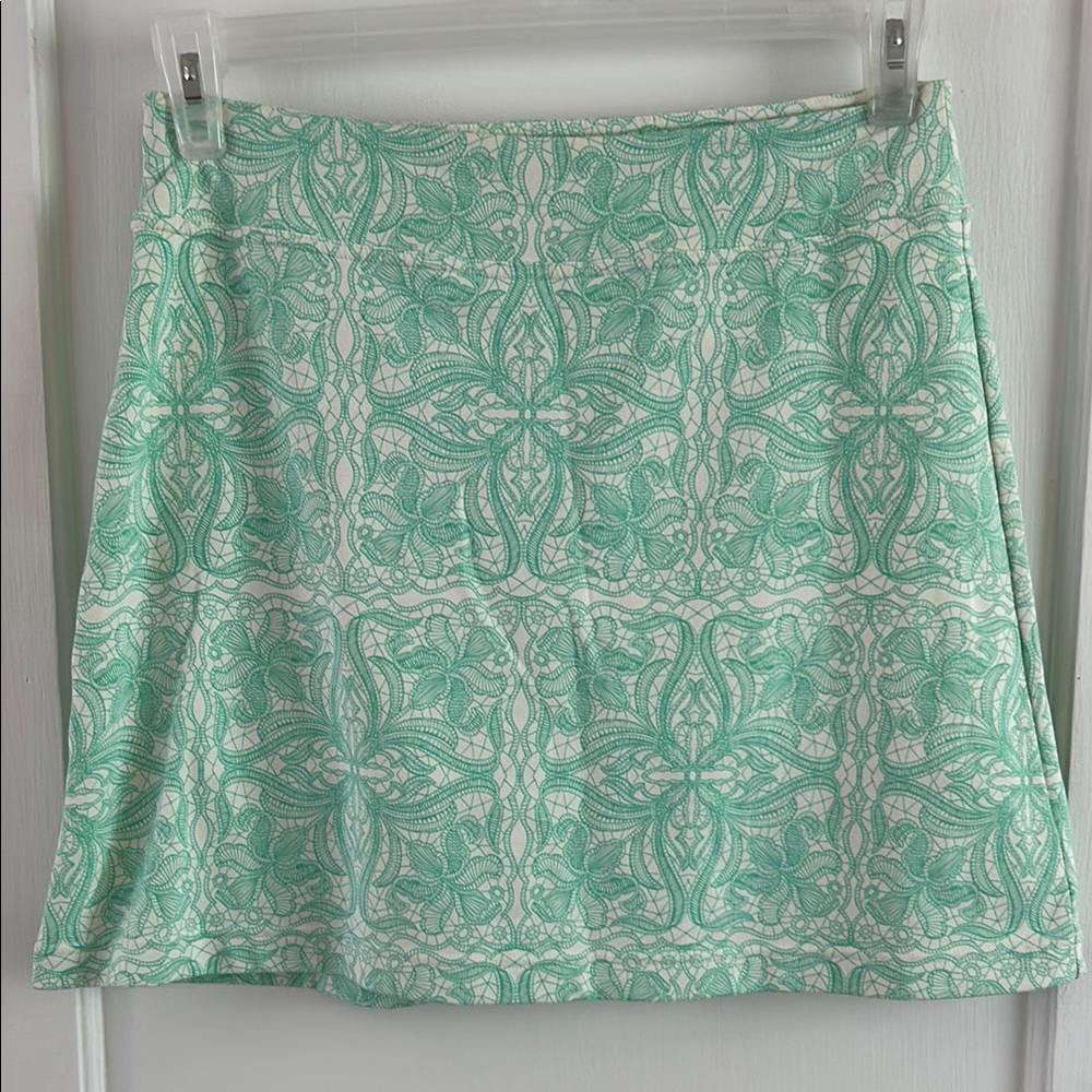Athleta Green Mini A-Line Skort